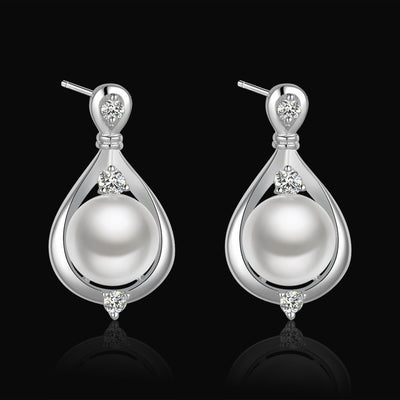 Juego de Joyas de Plata con Perla de Agua Dulce para Mujer - Image 9
