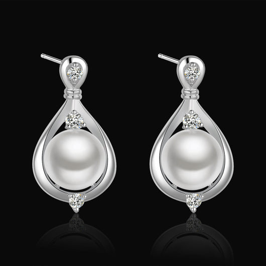 Juego de Joyas de Plata con Perla de Agua Dulce para Mujer - Image 9