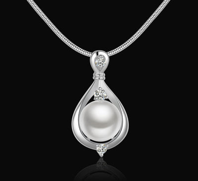 Juego de Joyas de Plata con Perla de Agua Dulce para Mujer - Image 10