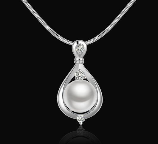 Juego de Joyas de Plata con Perla de Agua Dulce para Mujer - Image 10