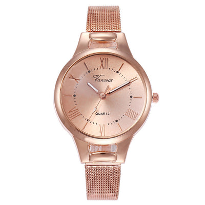Reloj de Pulsera Mujer con Malla de Aleación y Movimiento de Cuarzo - Image 10
