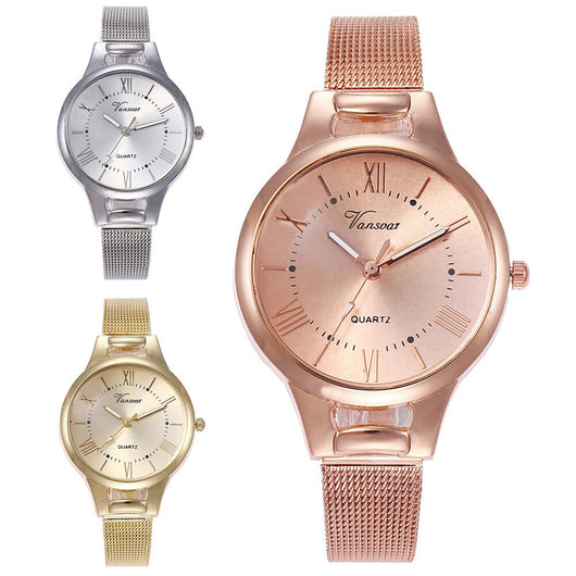 Reloj de Pulsera Mujer con Malla de Aleación y Movimiento de Cuarzo - Image 14