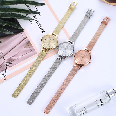 Reloj de Pulsera Mujer con Malla de Aleación y Movimiento de Cuarzo - Image 16