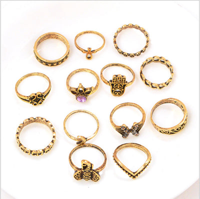 Conjunto de Anillos Bohemios Vintage - Image 3