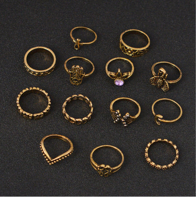Conjunto de Anillos Bohemios Vintage - Image 5