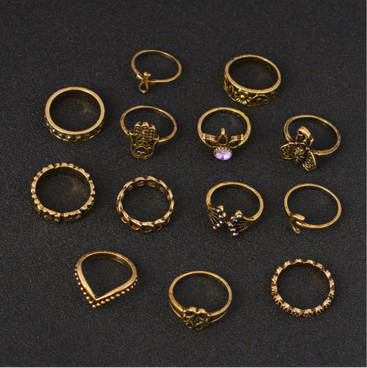 Conjunto de Anillos Bohemios Vintage - Image 5