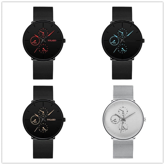 Reloj para hombre con correa de malla ultradelgada - Image 9
