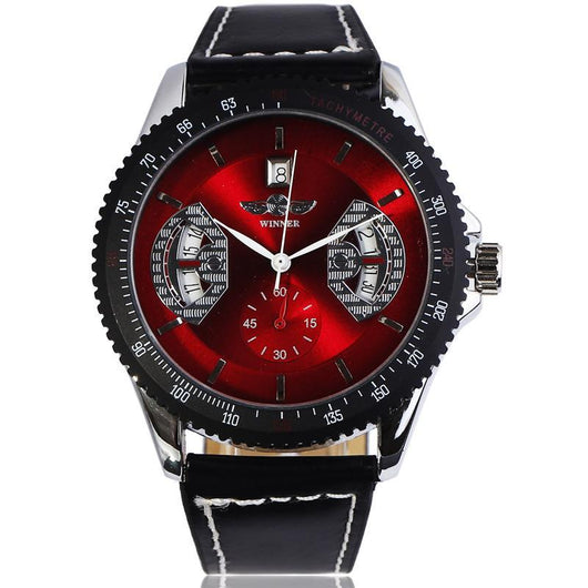 Reloj Automático de Cuero Hueco - Image 2