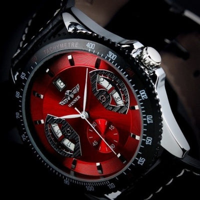 Reloj Automático de Cuero Hueco - Image 5