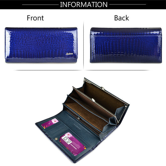 Monedero y Bolsa de Cuero Charol para Mujer - Image 17