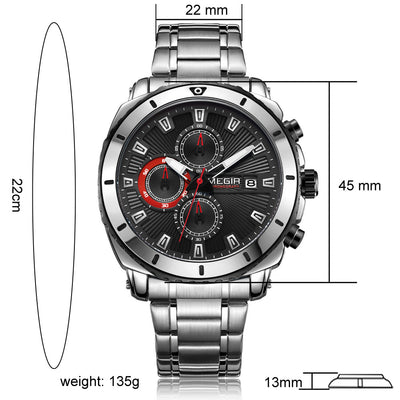 Reloj de Cuarzo en Acero Inoxidable para Hombre - Image 6