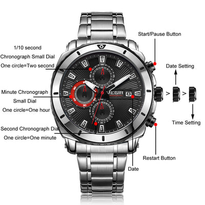 Reloj de Cuarzo en Acero Inoxidable para Hombre - Image 7