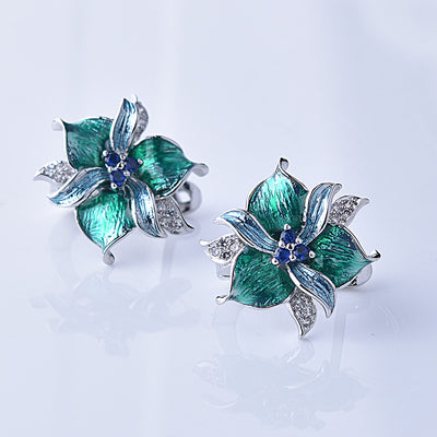 Conjunto de Aretes y Dije en Resina Epoxi Púrpura - Image 15