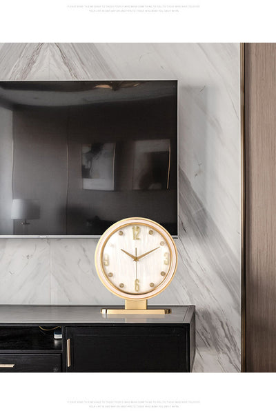 Reloj de Escritorio con Diseño de Cuero Moderno - Image 14