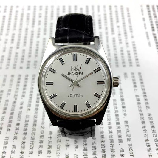 Reloj Mecánico Old Shanghai 7120 Cuerda Manual Acero Inoxidable Vintage Resistente a Golpes - Image 6