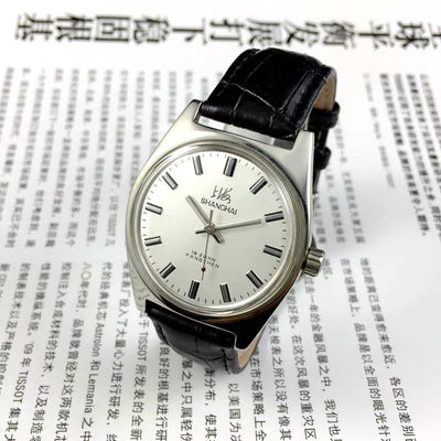 Reloj Mecánico Old Shanghai 7120 Cuerda Manual Acero Inoxidable Vintage Resistente a Golpes - Image 8