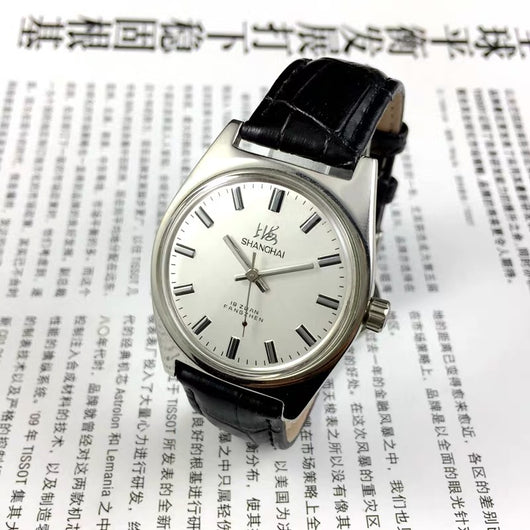 Reloj Mecánico Old Shanghai 7120 Cuerda Manual Acero Inoxidable Vintage Resistente a Golpes - Image 8