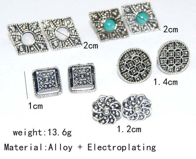 Juego de 5 Pares de Aretes Versátiles - Image 6