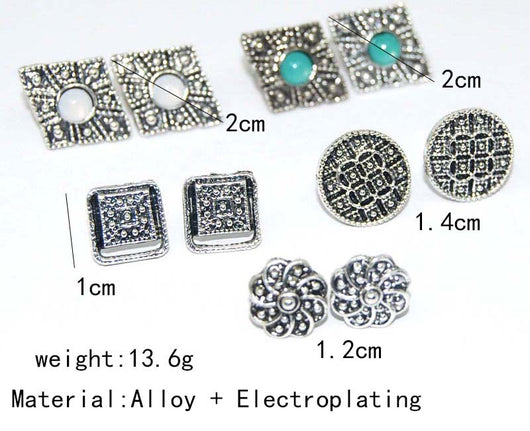 Juego de 5 Pares de Aretes Versátiles - Image 6
