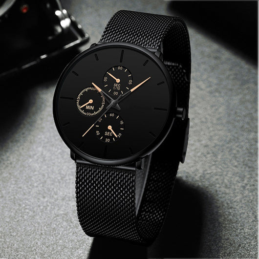 Reloj Elegante para Hombre con Malla Ultra Fina - Image 13