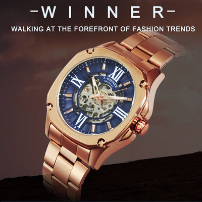 Reloj Mecánico Hueco para Hombre con Diseño Transparente - Image 4