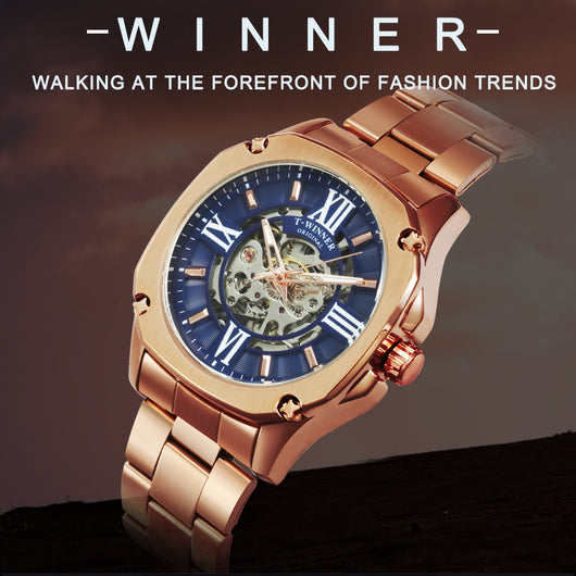 Reloj Mecánico Hueco para Hombre con Diseño Transparente - Image 4