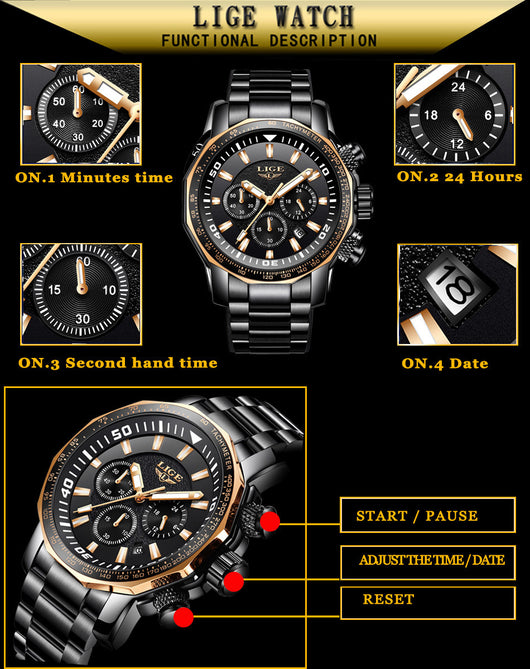 Reloj Inteligente Resistente al Agua Multifuncional - Image 6