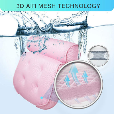 Almohada de Baño con 6 Ventosas y Malla 3D - Image 27
