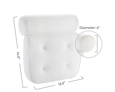 Almohada de Baño con 6 Ventosas y Malla 3D - Image 30