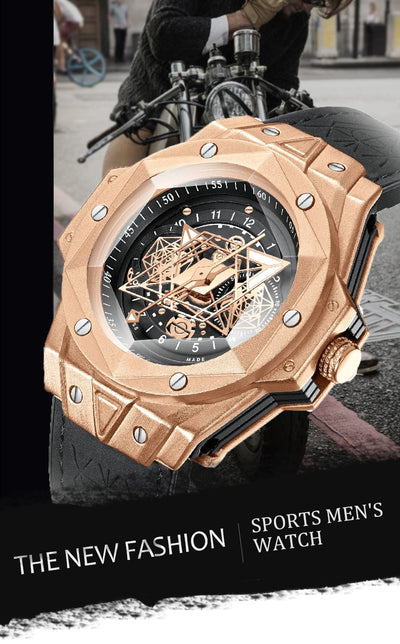 Reloj de Cuarzo para Hombre con Banda de Silicona Resistente al Agua - Image 10