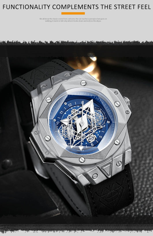 Reloj de Cuarzo para Hombre con Banda de Silicona Resistente al Agua - Image 11