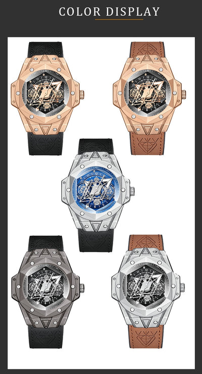 Reloj de Cuarzo para Hombre con Banda de Silicona Resistente al Agua - Image 12