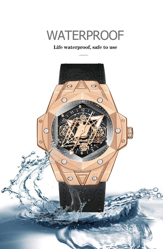 Reloj de Cuarzo para Hombre con Banda de Silicona Resistente al Agua - Image 17