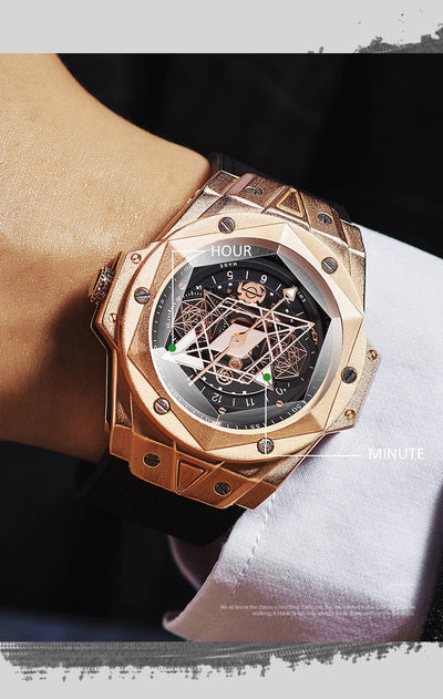 Reloj de Cuarzo para Hombre con Banda de Silicona Resistente al Agua - Image 18