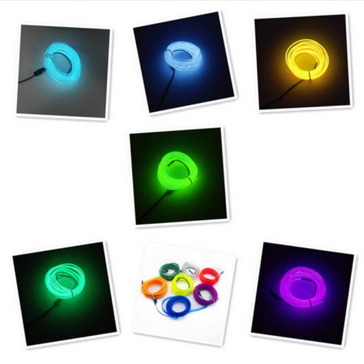 Tira LED Neon para Auto y Bicicleta - Luz Decorativa 12V Impermeable USB - Image 21
