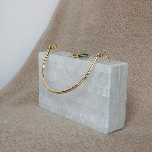 Bolso Portátil Acrílico Metalizado de Lujo Ligero para Cenas - Image 8