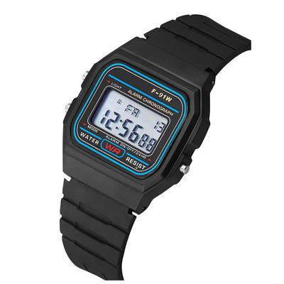 Reloj Electrónico WR F91W con Pulsera de Acero - Image 17