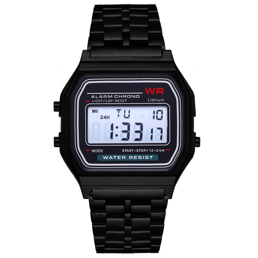 Reloj Electrónico WR F91W con Pulsera de Acero - Image 18
