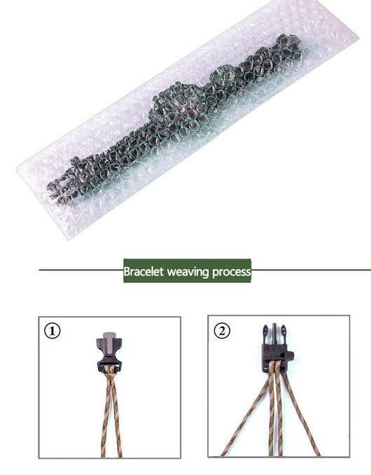 Pulsera de Supervivencia 6 en 1 con Brújula y Paracord para Camping y Emergencias - Image 11