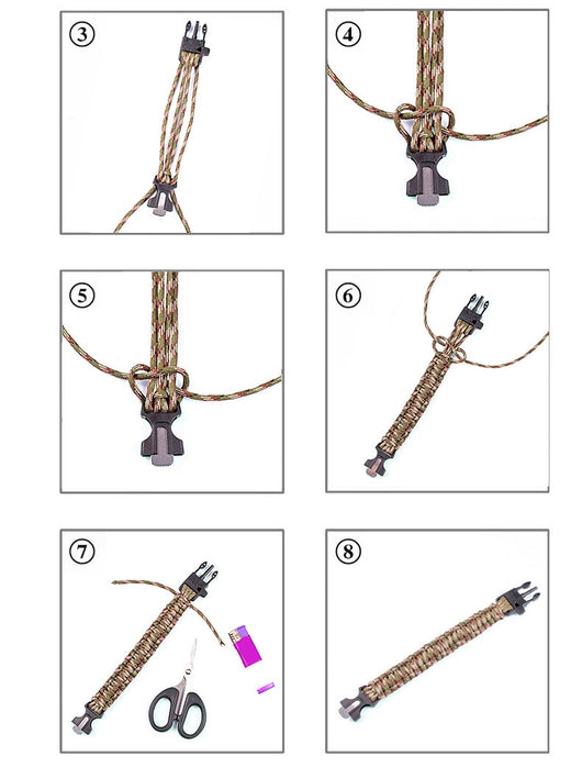 Pulsera de Supervivencia 6 en 1 con Brújula y Paracord para Camping y Emergencias - Image 12
