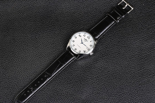 Reloj Mecánico Automático Minimalista de Cuero para Hombre - Image 9