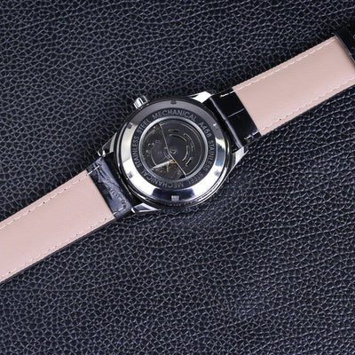 Reloj Mecánico Automático Minimalista de Cuero para Hombre - Image 10