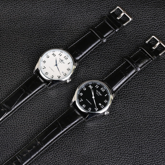 Reloj Mecánico Automático Minimalista de Cuero para Hombre - Image 11