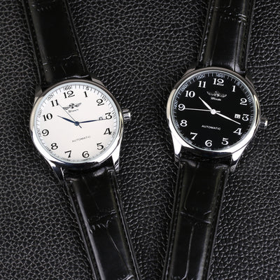 Reloj Mecánico Automático Minimalista de Cuero para Hombre - Image 12