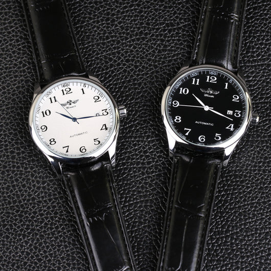Reloj Mecánico Automático Minimalista de Cuero para Hombre - Image 12