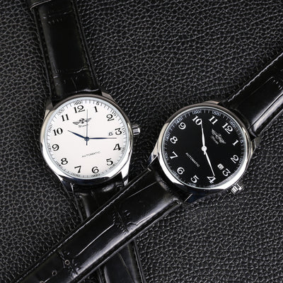 Reloj Mecánico Automático Minimalista de Cuero para Hombre - Image 13