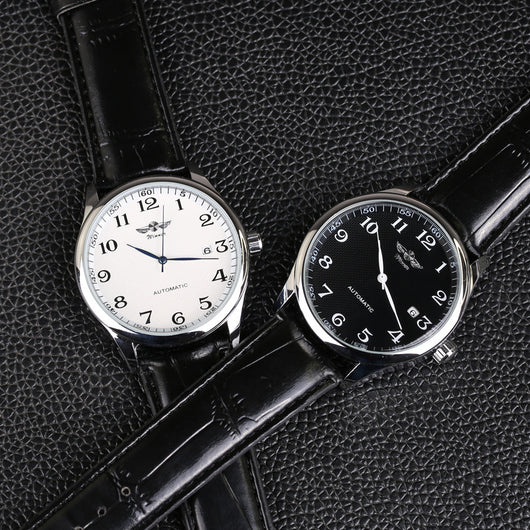Reloj Mecánico Automático Minimalista de Cuero para Hombre - Image 13