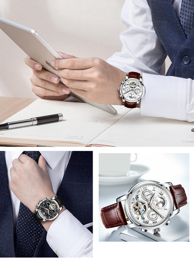 Reloj Mecánico Automático Multifuncional con Esfera Hueca y Luminoso para Hombre - Image 3