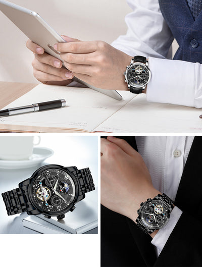 Reloj Mecánico Automático Multifuncional con Esfera Hueca y Luminoso para Hombre - Image 4