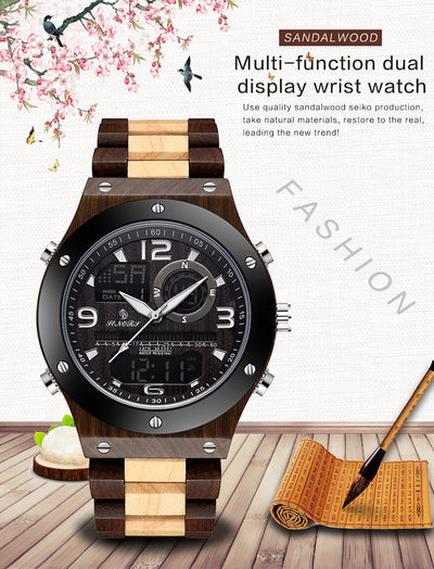 Reloj Cronógrafo de Madera Artesanal Lujo para Hombre - Image 8